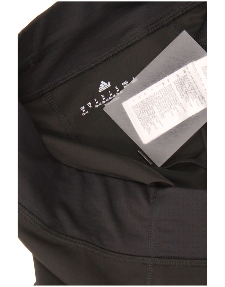 Leggings Adidas Capri da donna UK 12/14 Poliestere nero medio