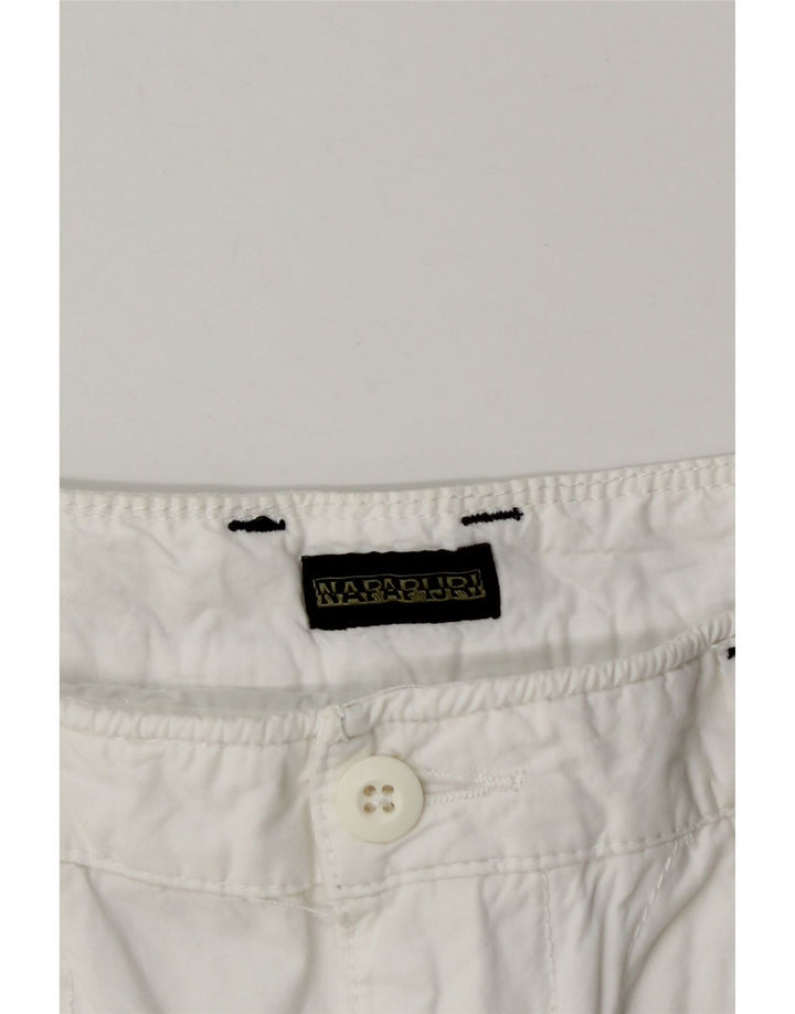 Pantaloncini cargo grafici da uomo Napapijri W30 bianco medio