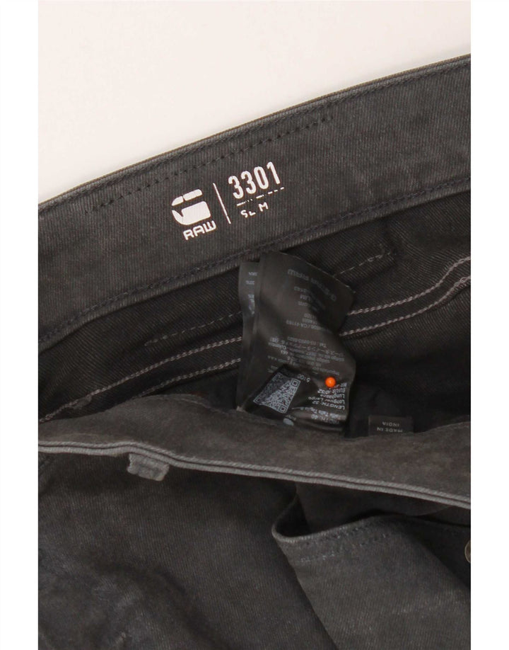 Jeans slim da uomo G-Star 3301 W40 L32 cotone grigio