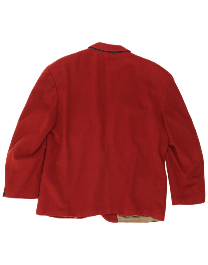 Giacca blazer da uomo a 2 bottoni Hugo Boss EU 54 2XL lana rossa