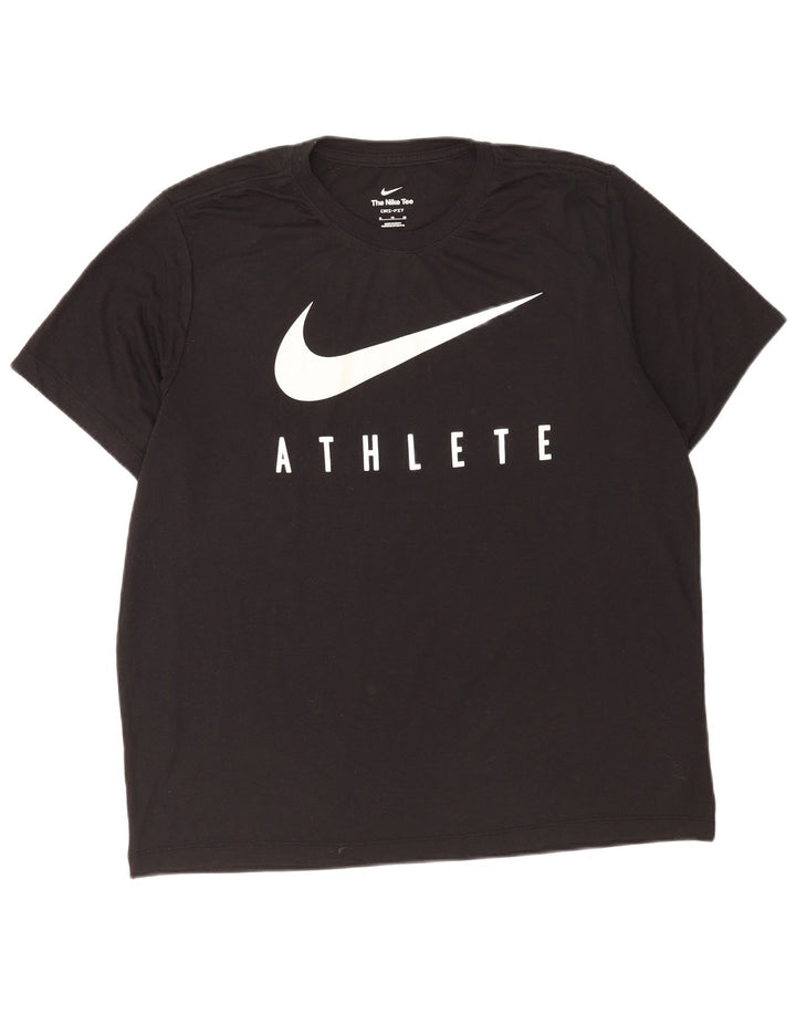 T-shirt grafica da uomo Nike Dri Fit Top XL poliestere nero