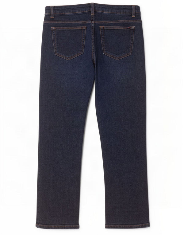 Jeans dritti da donna Tommy Hilfiger US 12 Large W34 L29 Blu navy