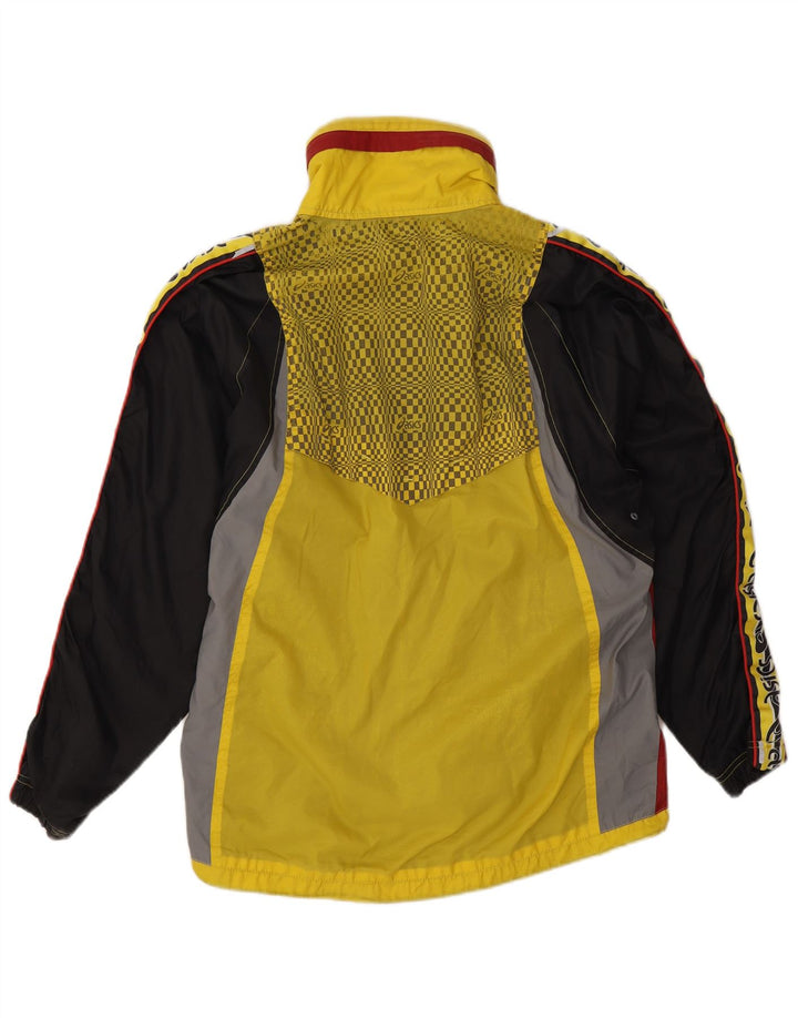 Giacca antipioggia grafica da uomo Asics UK 38 Medium Yellow Colourblock