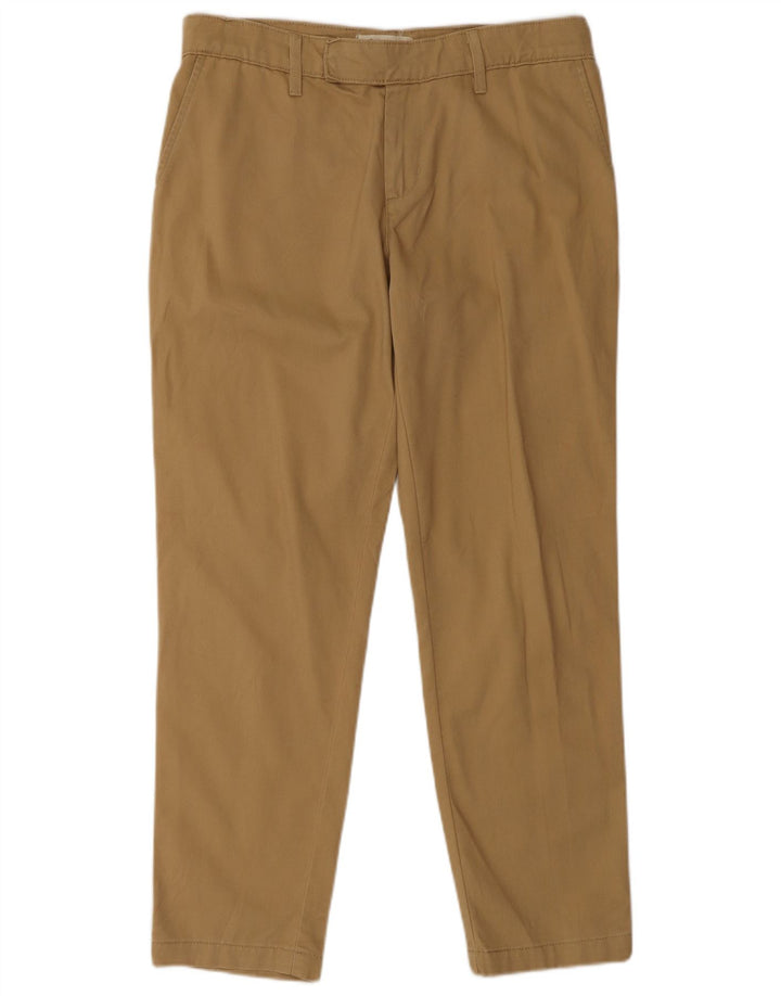 Pantaloni da abito dritti da donna LEVI'S W28 L28 in cotone beige