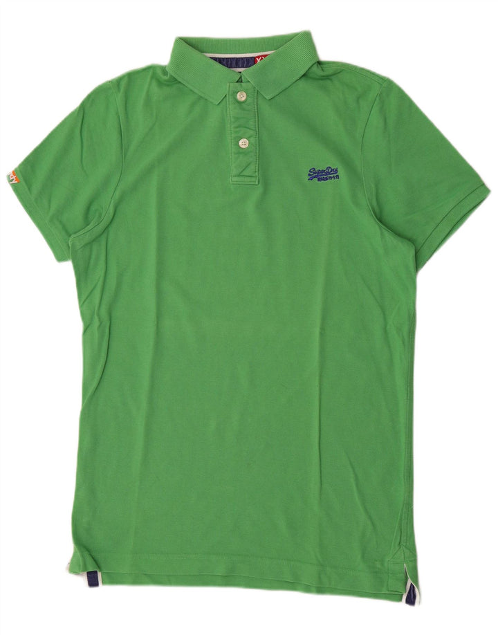 Polo da uomo Superdry 2XL in cotone verde