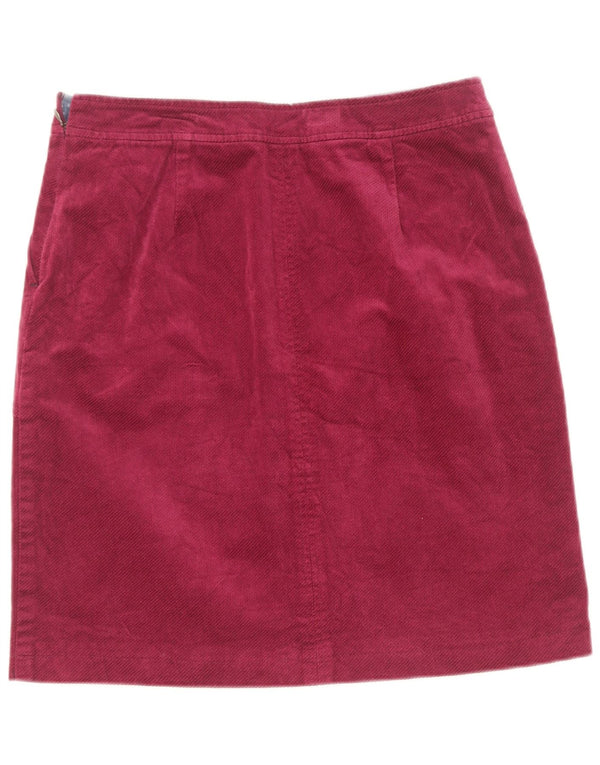 Gonna in velluto a coste da donna White Stuff UK 10 piccola W28 cotone marrone