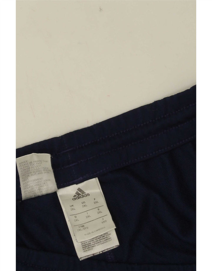 Pantaloni da tuta da uomo Adidas Joggers 2XL poliestere blu navy