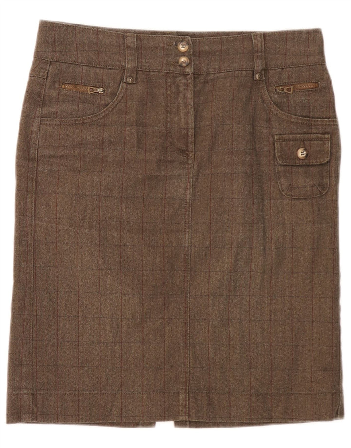 Gonna cargo da donna Marlboro Classics EU 42 Large W32 Marrone a spina di pesce