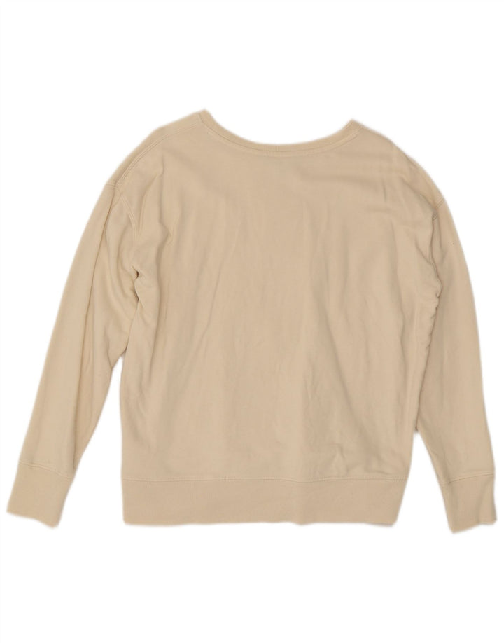 Felpa grafica da donna Ralph Lauren UK 14 Cotone beige medio