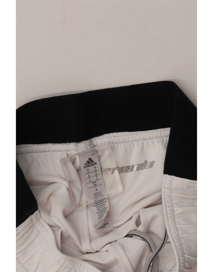Pantaloncini sportivi Adidas Climachill da uomo piccoli in poliestere color block bianco