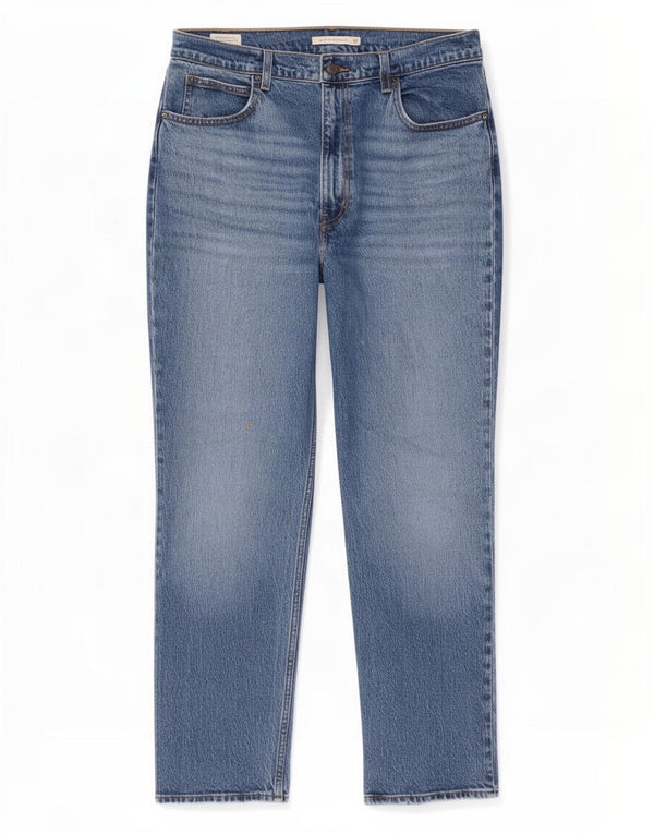 Jeans dritti slim a vita alta da uomo Levi's W32 L29 cotone blu