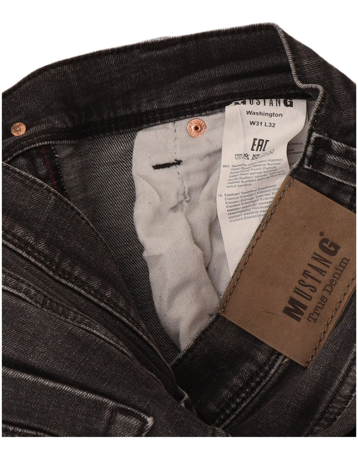 Jeans dritti Washington da uomo Mustang W31 L32 cotone grigio