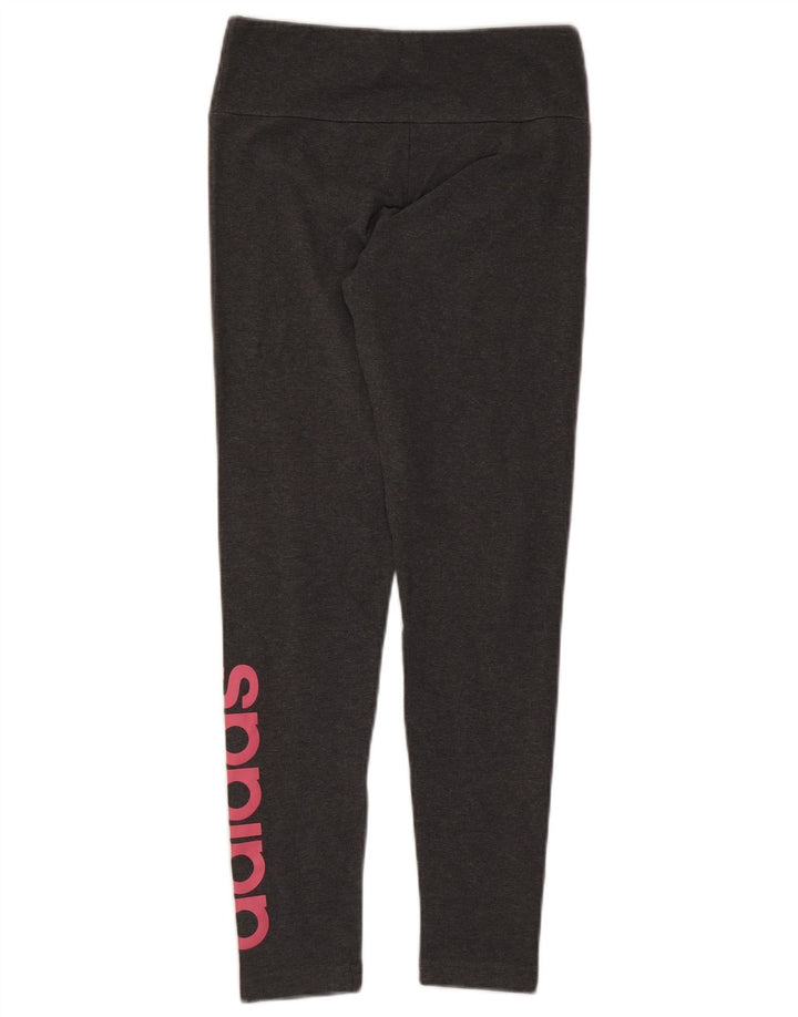 Leggings grafici da donna ADIDAS UK 12/14 Grigio medio