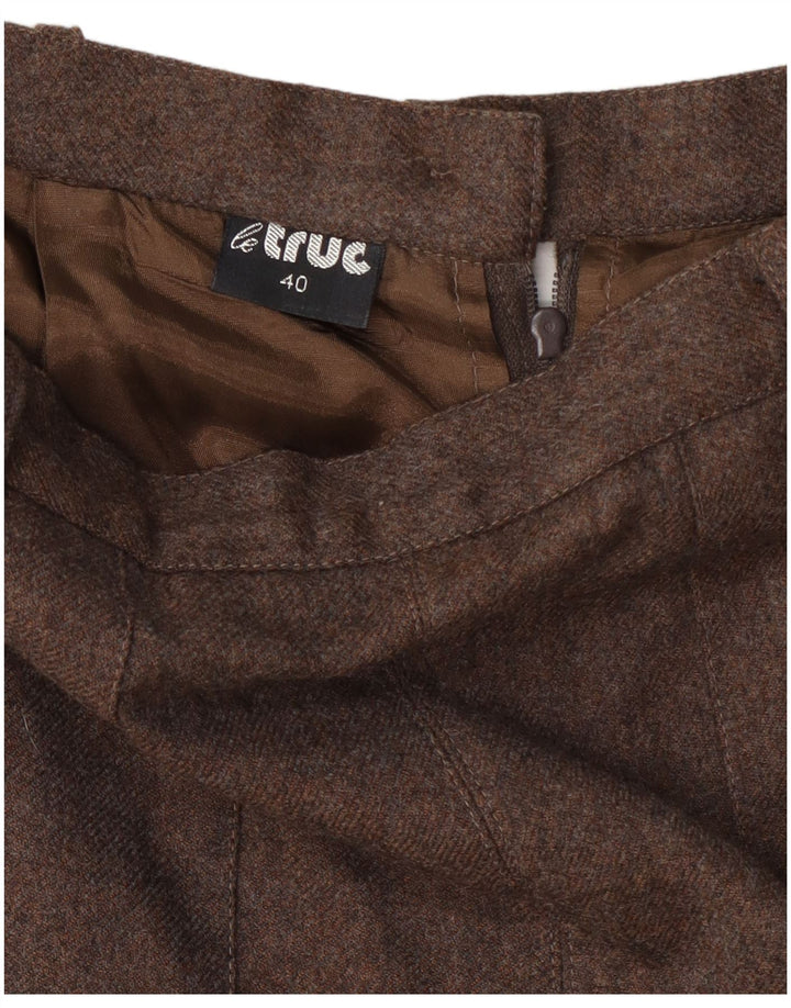 Pantaloncini culotte a vita alta da donna LE TRUC EU 40 medio W27 marrone
