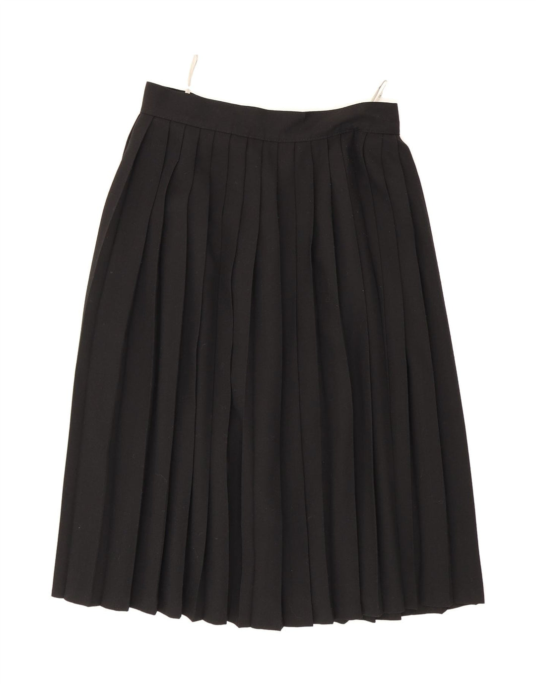LIBRA Womens Pleated Skirt UK 16 Large W32 Black Polyester Vintage Libra and Second-Hand Libra from Messina Hembry 