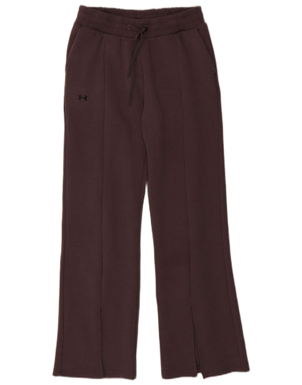 Pantaloni da tuta da donna a gamba larga Under Armour UK 10 Small Marrone Poliestere