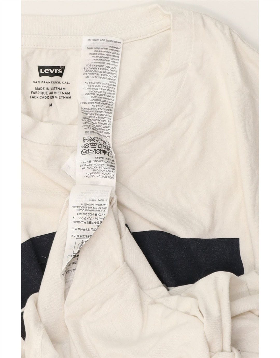 T-shirt grafica da uomo Levi's Top in cotone bianco medio
