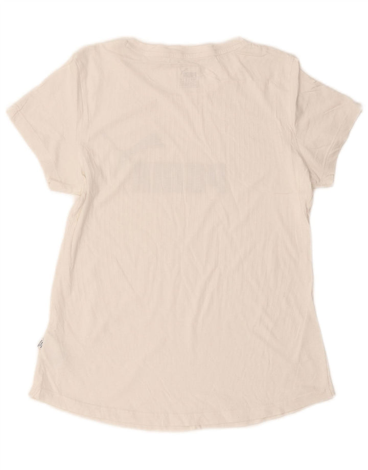 T-shirt grafica da donna PUMA Top UK 12 cotone bianco medio