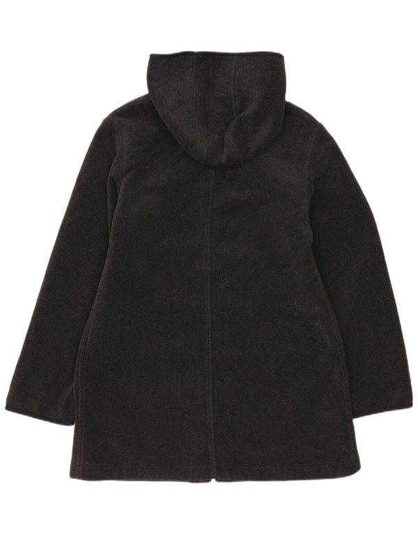 Giacca in pile con cappuccio da donna Benetton UK 12 Grigio medio