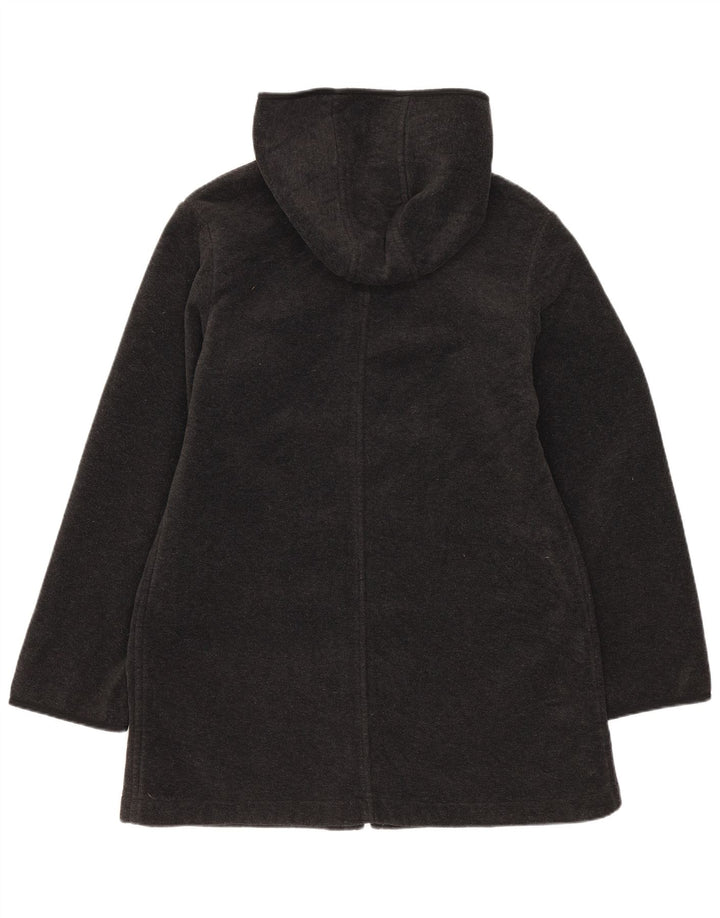 Giacca in pile con cappuccio da donna Benetton UK 12 Grigio medio