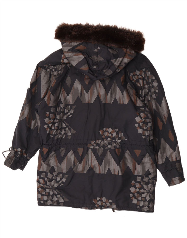 Cappotto imbottito con cappuccio da donna FUCHS & SCHMITT UK 14 Grigio medio geometrico
