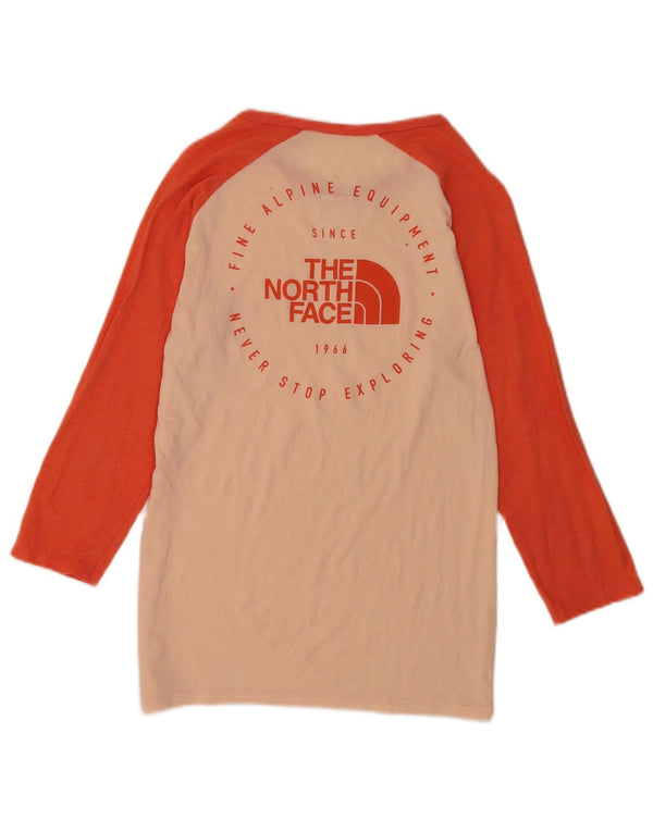 The North Face Maglietta grafica da donna manica 3/4 UK 12 Colore rosa medio