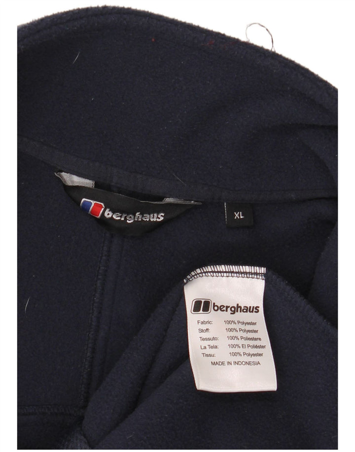 Giacca in pile da uomo Berghaus UK 42 XL poliestere blu navy
