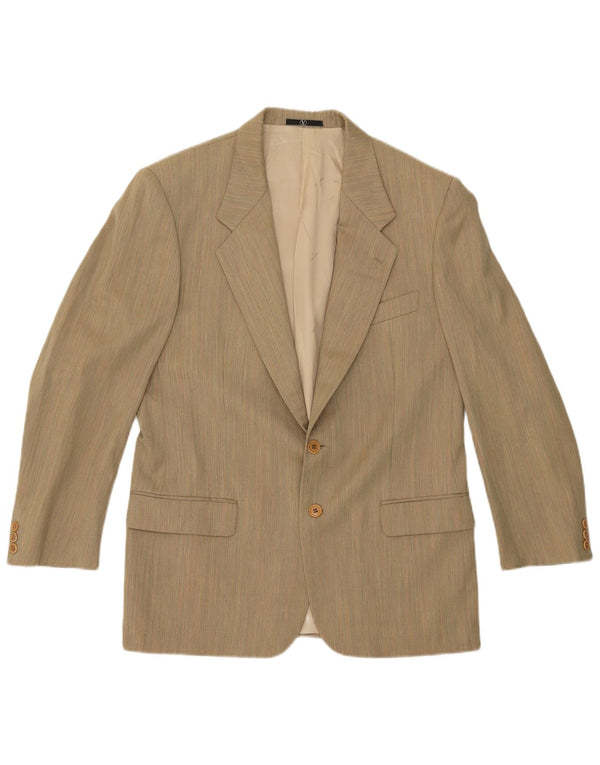 Valentino Abito da uomo a 2 bottoni e 2 pezzi UK 42 XL W38 L28 Beige