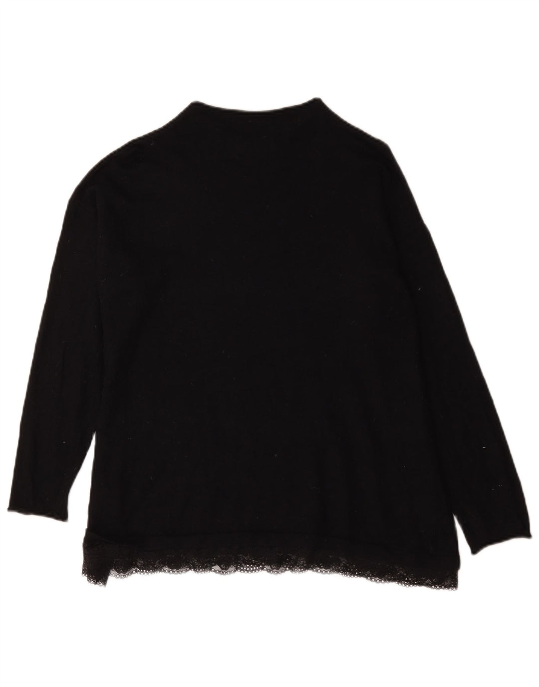 Maglione maglione a collo alto da donna Marks & Spencer UK 14 grande nero