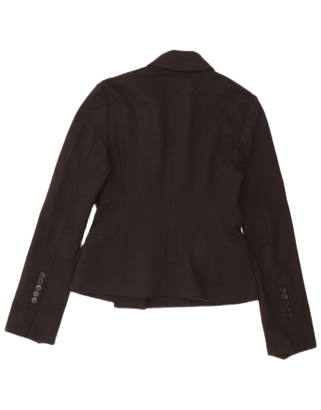 BCBGMAXAZRIA Giacca blazer doppiopetto da donna UK 6 XS poliestere nero