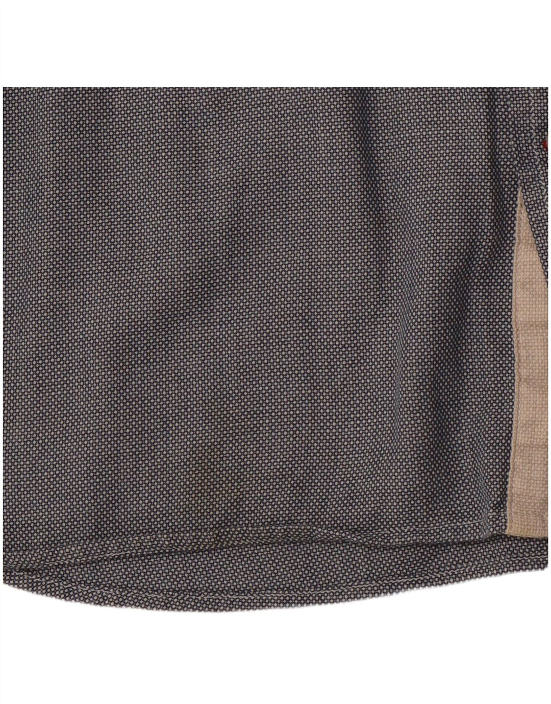 TOMMY HILFIGER Camicia da uomo vestibilità regolare XL Cotone maculato grigio