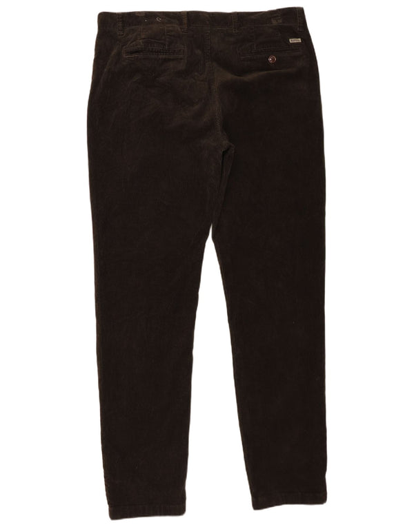 Pantaloni Barbour da uomo in velluto a coste vestibilità regolare W38 L34 cotone kaki