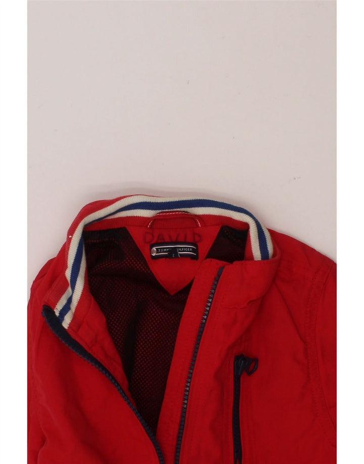 TOMMY HILFIGER Baby Boys Bomber Jacket 18-24 Months Red Nylon Vintage Tommy Hilfiger and Second-Hand Tommy Hilfiger from Messina Hembry 