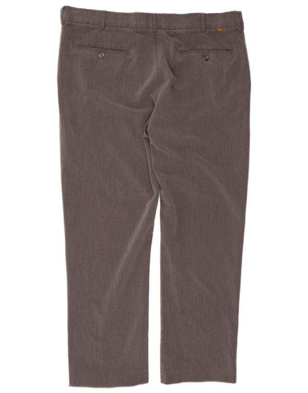 Pantaloni da completo da uomo Farah Classic Fit W38 L29 Poliestere grigio