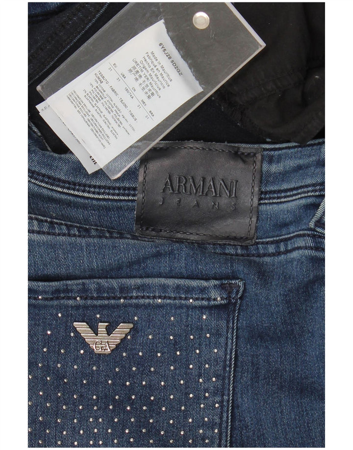 Jeans skinny da donna Armani W31 L32 cotone blu
