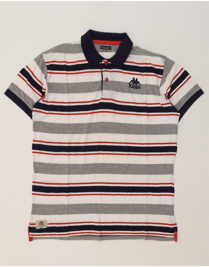 Polo Kappa Uomo XL a Righe Multicolore