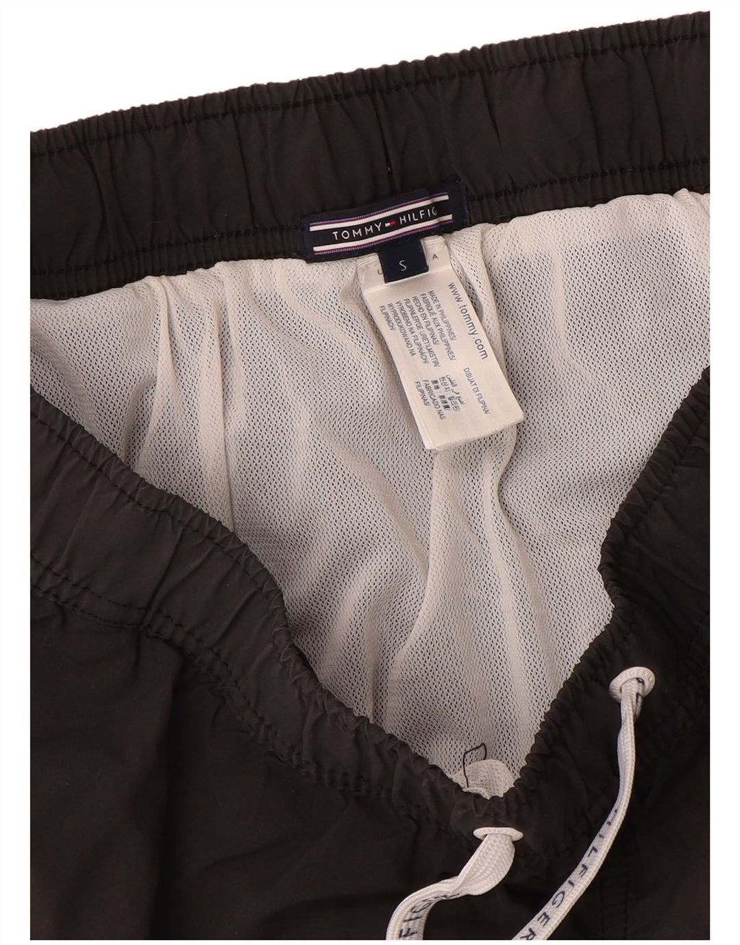 Pantaloncini da bagno da uomo Tommy Hilfiger Small Grey Colourblock in poliammide