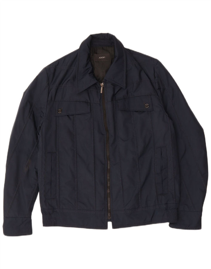 Giubbotto bomber da uomo Joop UK 40 grande poliestere blu navy