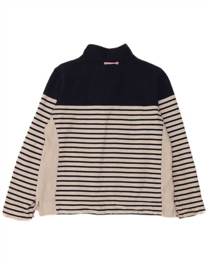 Crew Clothing Felpa da donna Maglione UK 12 Medium Navy Blue Striped