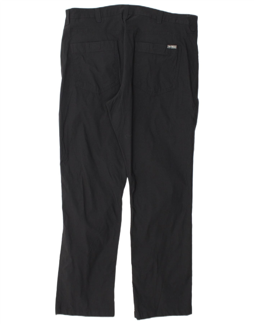 Pantaloni cargo dritti da uomo EDDIE BAUER W40 L32 nylon nero