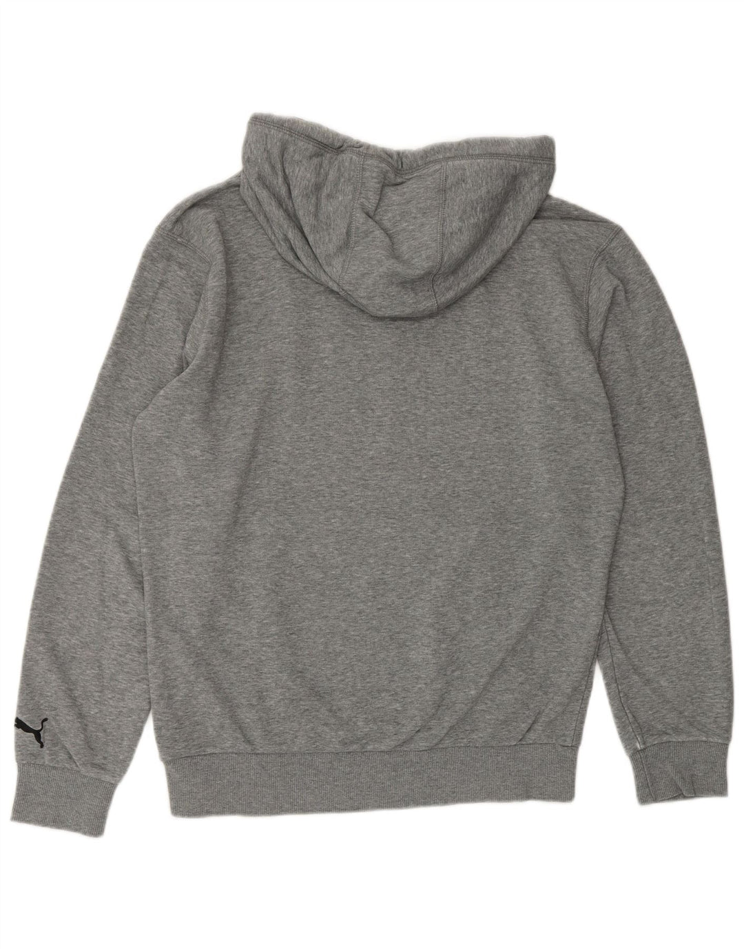 Felpa con cappuccio grafica da uomo PUMA piccola in poliestere chiazzato grigio