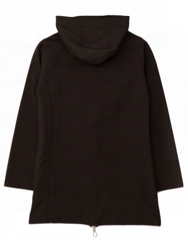 Cappotto giacca a vento con cappuccio da donna Lotto UK 16 grande poliestere nero