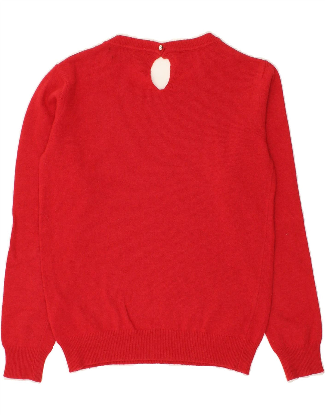 GUESS Womens Boat Neck Jumper Sweater UK 8 Small  Red Viscose Vintage Guess and Second-Hand Guess from Messina Hembry 