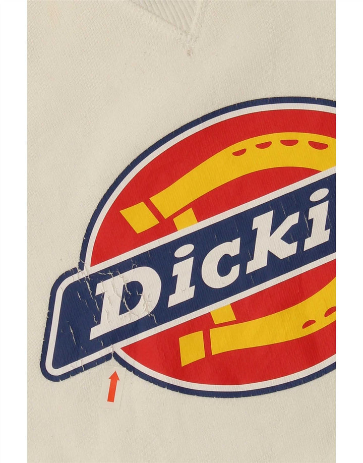 Dickies Felpa grafica da uomo Maglione XS Cotone bianco