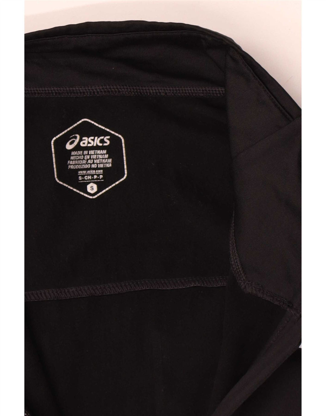 Giacca da ginnastica da uomo Asics piccola nera