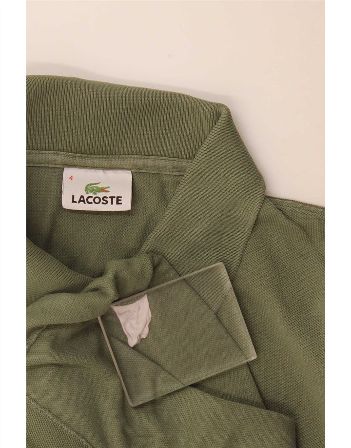 Polo da uomo Lacoste taglia 4 media cotone kaki