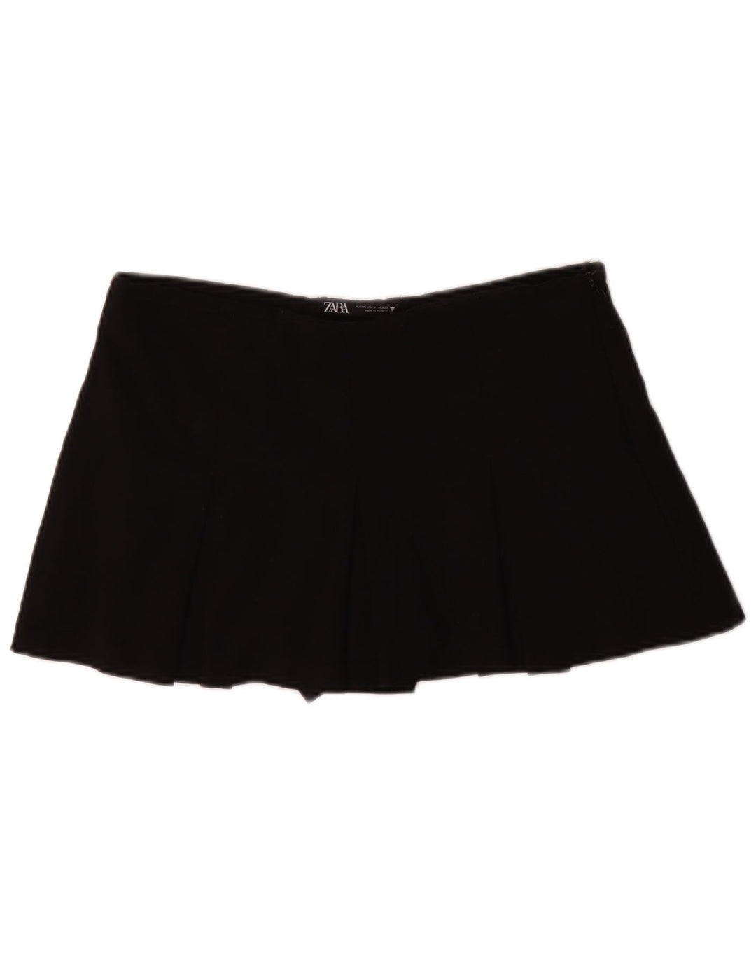 Mini gonna a pieghe Zara da donna media W28 nera