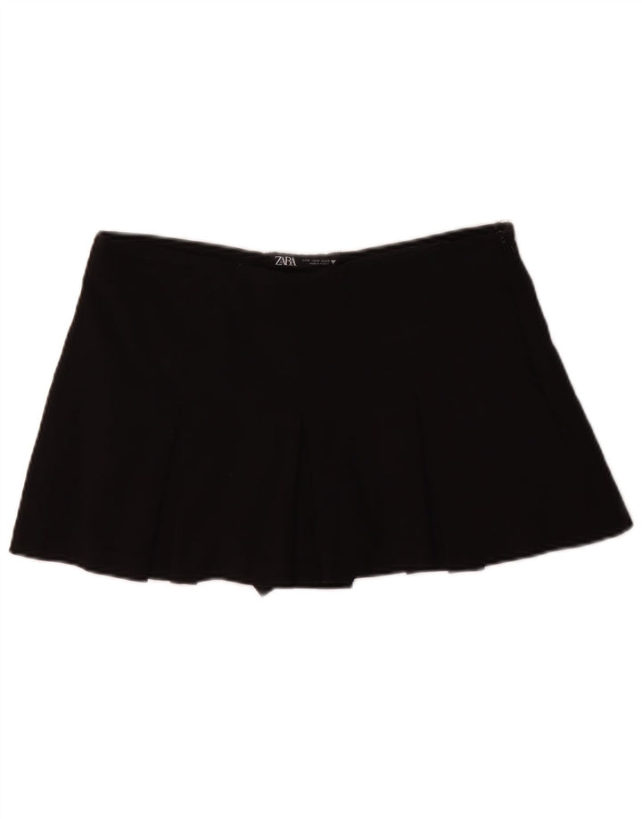 Mini gonna a pieghe Zara da donna media W28 nera