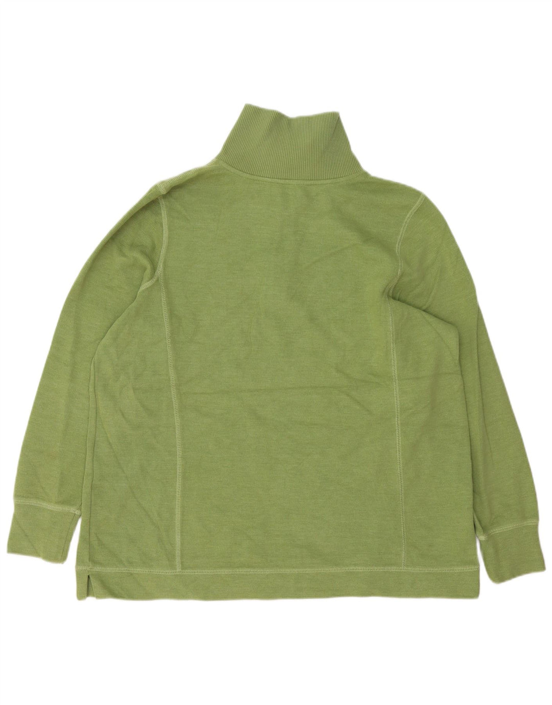 Maglione da uomo con collo con zip EDDIE BAUER 2XL cotone verde