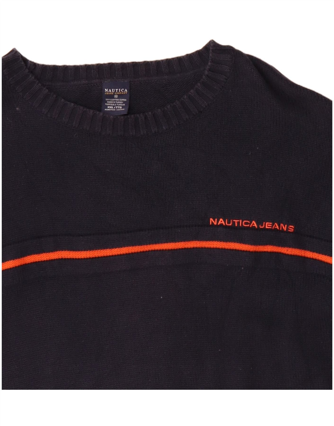 Maglione maglione girocollo da uomo NAUTICA 2XL cotone blu navy